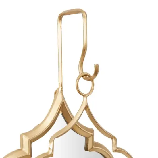 CosmoLiving by Cosmopolitan 16" Gold Glam Wall Sconce {5}