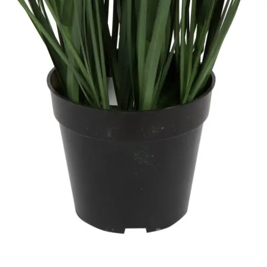 4ft. Potted Artificial Green Brushed Grass {6}