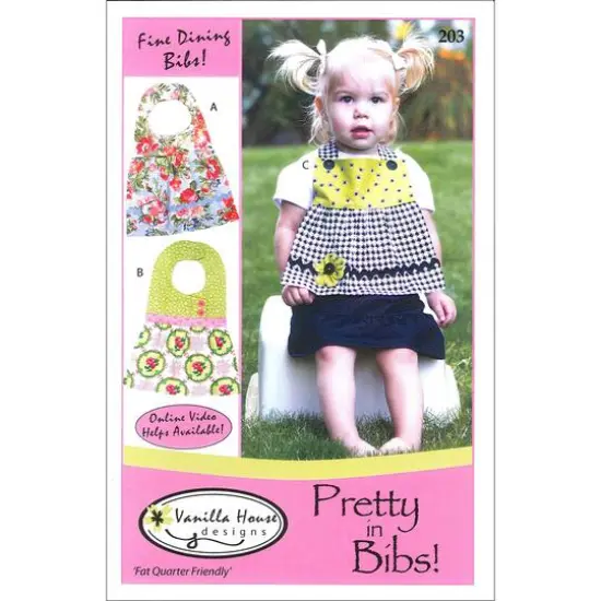 Vanilla House Pretty In Bibs Pattern {1}