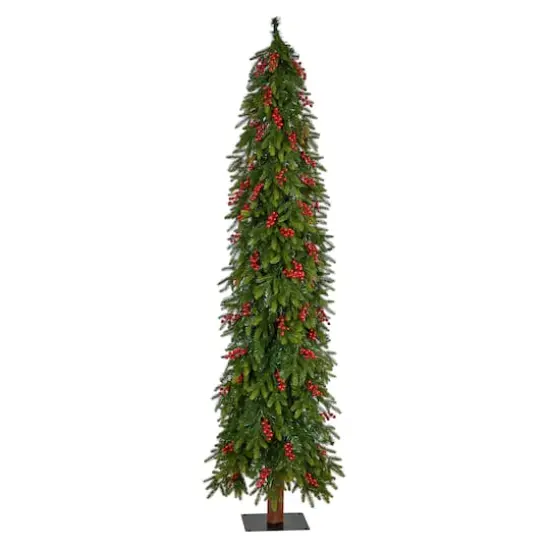 7ft. Pre-Lit Victoria Fir Artificial Christmas Tree, Multi-Color LED Lights {4}