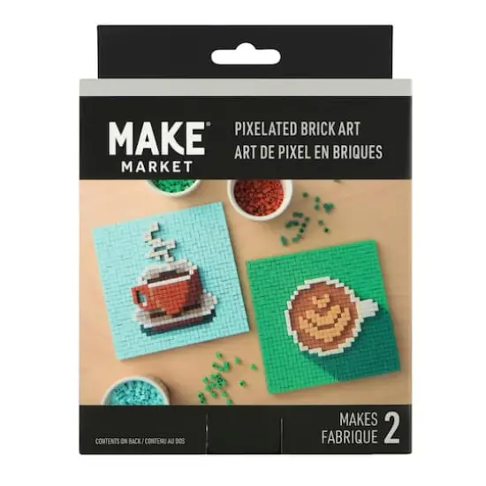 Coffee Pixelated Brick Art Kit by Make Market&reg; {3}