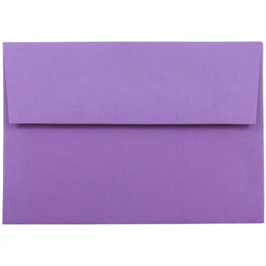 JAM Paper 3.5" x 5" A1 Colored Invitation Envelopes, 50ct. Violet Purple {1}