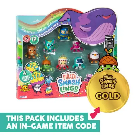 Pi&ntilde;ata Smashlings Rainbow Whale Edition Box A Deluxe Collectible Figure Set {3}