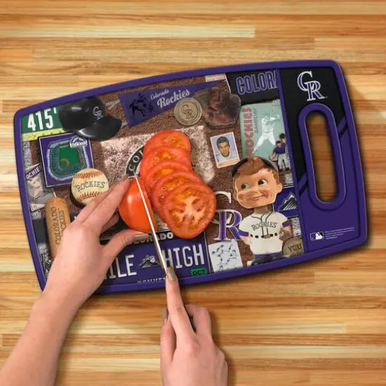 MLB Retro Series Cutting Board Colorado Rockies {6}