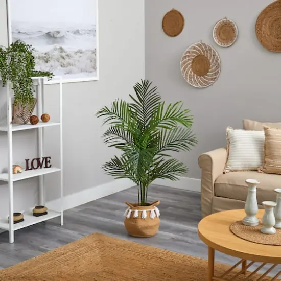 4ft. Artificial Paradise Palm Tree with Basket {5}