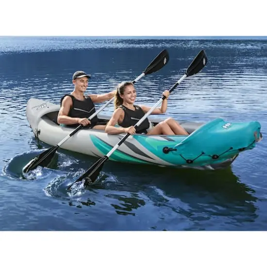 Bestway 11.5ft. Hydro-Force Voyager X4 Inflatable Raft Set {3}