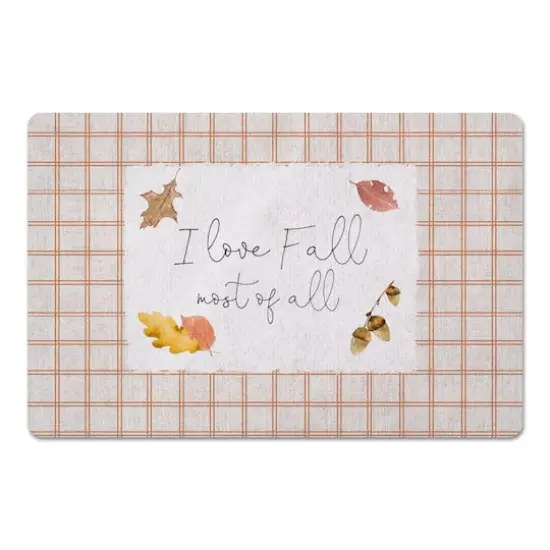 I Love Fall Floor Mat {1}