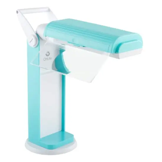OttLite 11.5" Turquoise Magnifier Task Lamp {1}