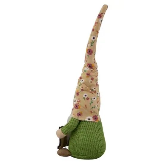 16" Yellow Floral Springtime Gnome with Message Board {6}