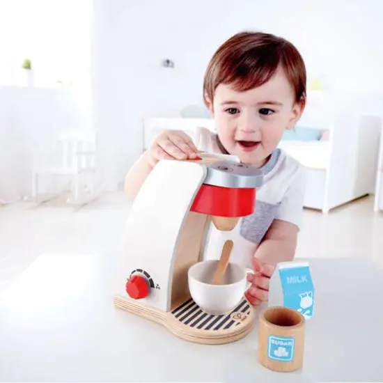 Hape White My Coffee Machine Kitchen Playset {6}