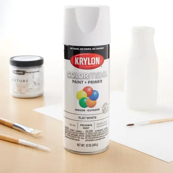 Krylon&reg; COLORmaxx&trade; Paint & Primer, Flat White {3}