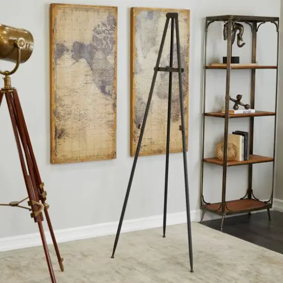 Black Traditional Easel, 24" x 17" x 70" {9}