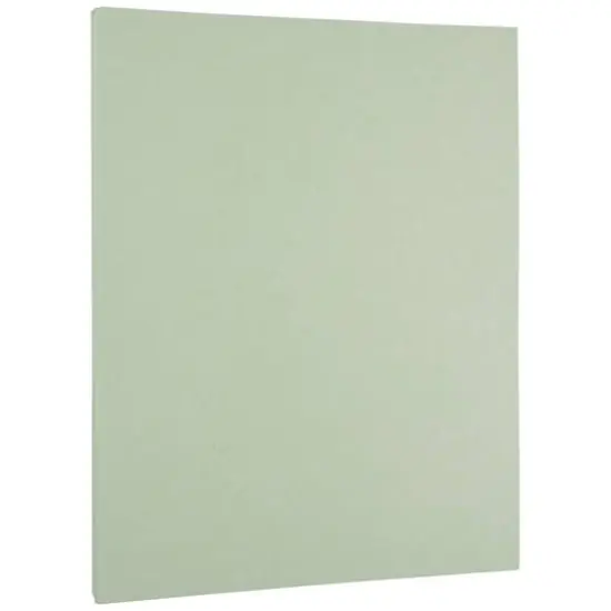 JAM Paper 8.5" x 11" Letter Paper & Envelopes #10 Business Stationery Set, 100ct. Green Parchment {5}
