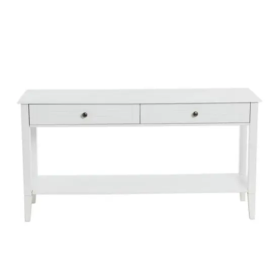 Hello Honey&reg; Pleasantville White Console Table with 2 Drawers {6}