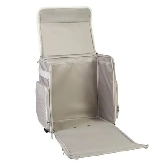 Everything Mary Tan Dot Rolling Scrapbooking Case {2}