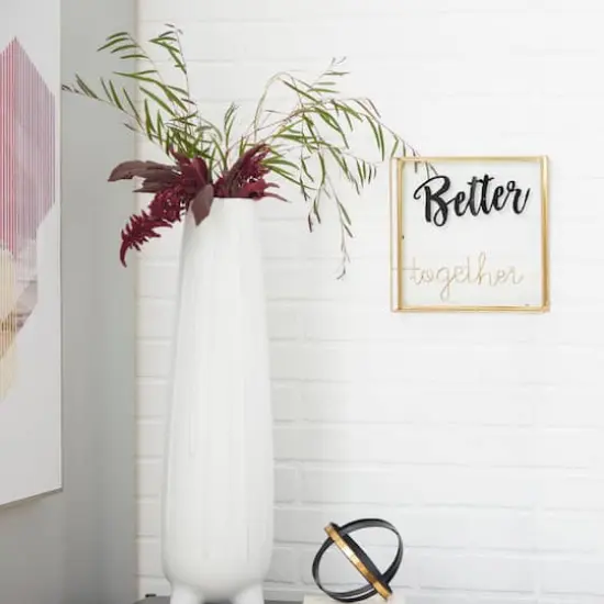 10" Gold Contemporary Better Together D&eacute;cor Sign {7}