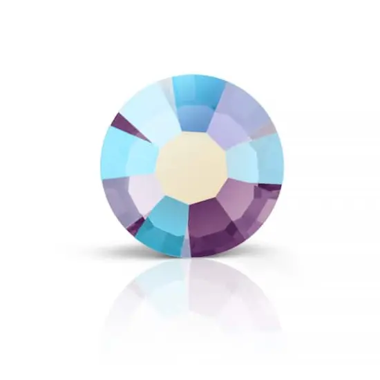 Preciosa MAXIMA SS16 Aurora Borealis Flatback Czech Crystals, 144ct. Amethyst AB {1}