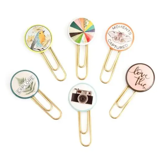 Vicki Boutin Fernwood Epoxy Paper Clips, 6ct. {3}