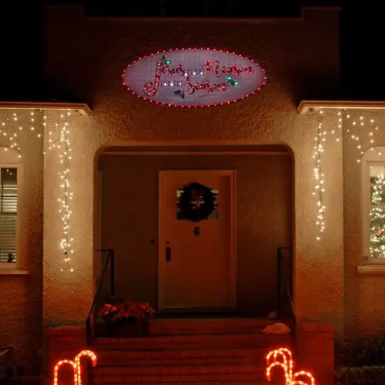 43" LED Holographic Merry Christmas Sign Outdoor D&eacute;cor {5}