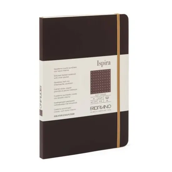 Fabriano&reg; Ispira Dotted A5 Soft-Cover Notebook Brown {1}