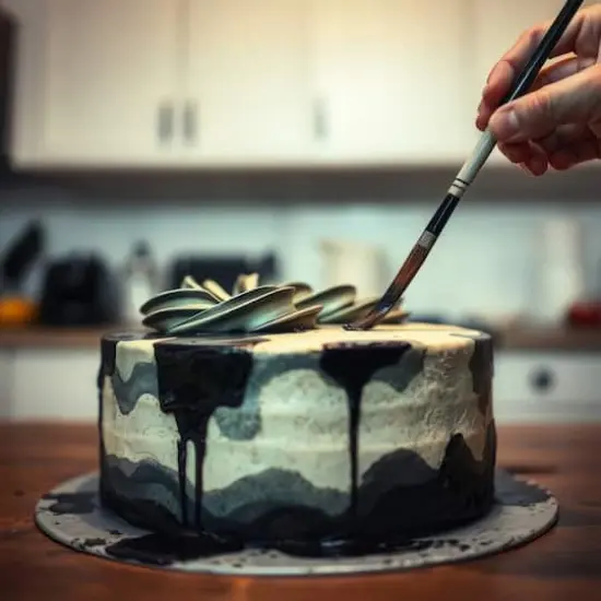 Bakell&reg; Petal Dust Edible Matte Finish Powder Black {5}