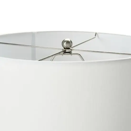 Hello Honey&reg; 28" Silver Metallic Stoneware Table Lamp {8}