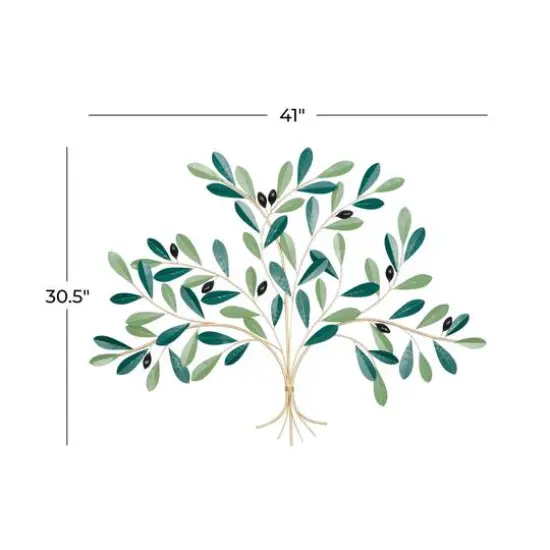 40" Green Metal Coastal Wall D&eacute;cor {7}