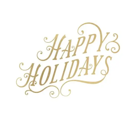 RoomMates Happy Holidays Peel & Stick Wall Decals with Metallic Ink {1}