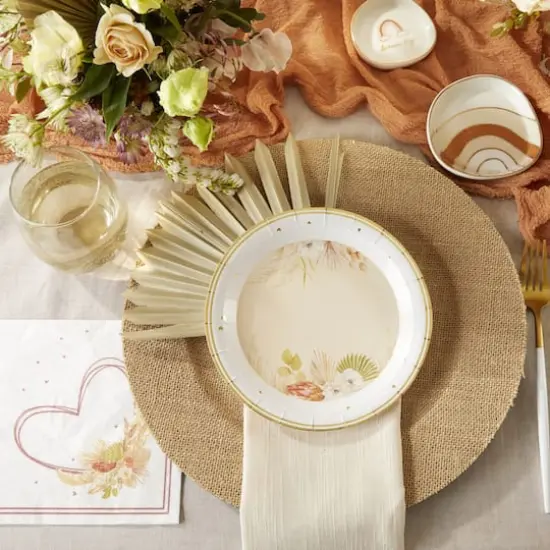 Kate Aspen 7" Boho Premium Paper Plates Set, 16ct. {6}
