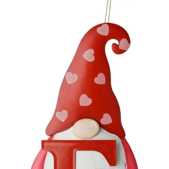 Glitzhome&reg; 24" Metal Valentine's LOVE Gnome Yard Stake & Hanging Sign {7}