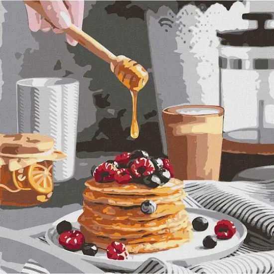 Ideyka Sweet Pancakes Painting by Numbers Kit {1}