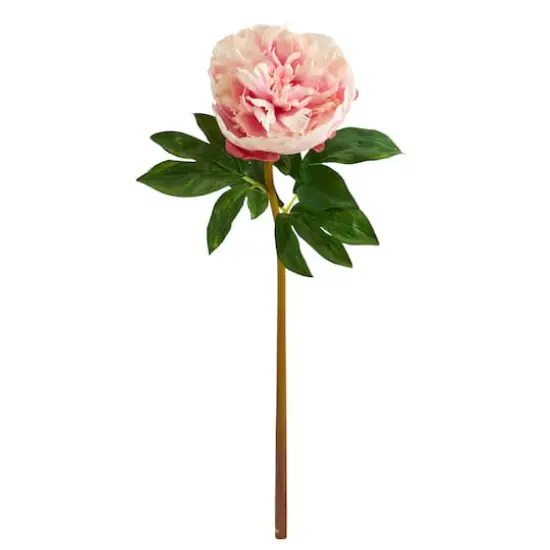 Light Pink Peony Artificial Flower Stem, 3ct. {1}
