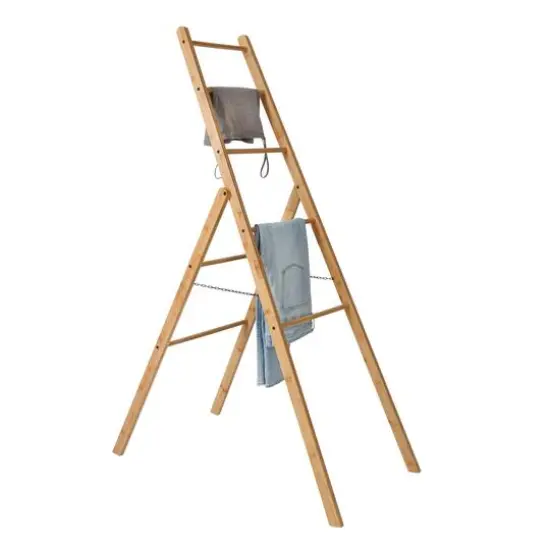 Honey Can Do Bamboo Clothes Drying Ladder Rack {18}