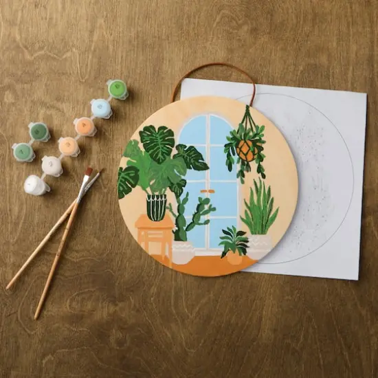 Plants Paint-by-Number Plywood Surface Kit by Artist's Loft&reg; {1}