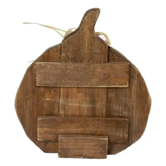 12" Green Distressed Fall Pumpkin Decoration {7}