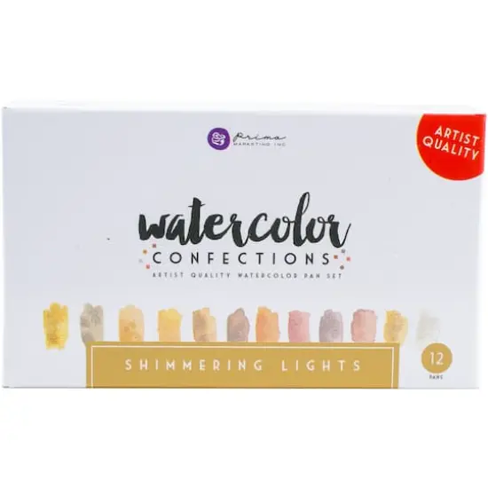 Prima&reg; Watercolor Confections Shimmering Lights Watercolor Pans {2}