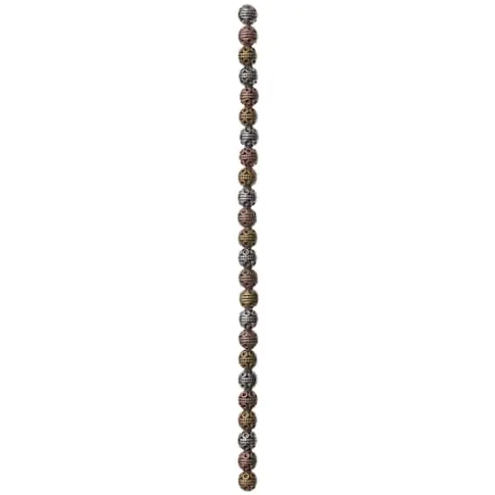 Multicolor Metal Round Beads, 8mm by Bead Landing&trade; {4}