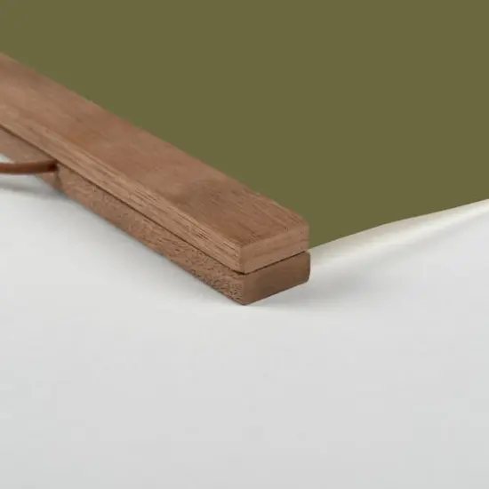 Green Tis the Season Hanging Canvas in Teak Frame {3}