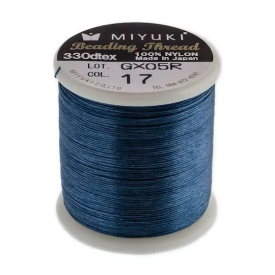 Miyuki&reg; Nylon Beading Thread, 50m Dark Blue {1}