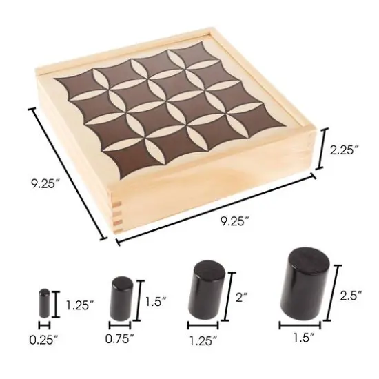 Toy Time Wooden Tabletop 3D Tic Tac Toe Board Game {3}