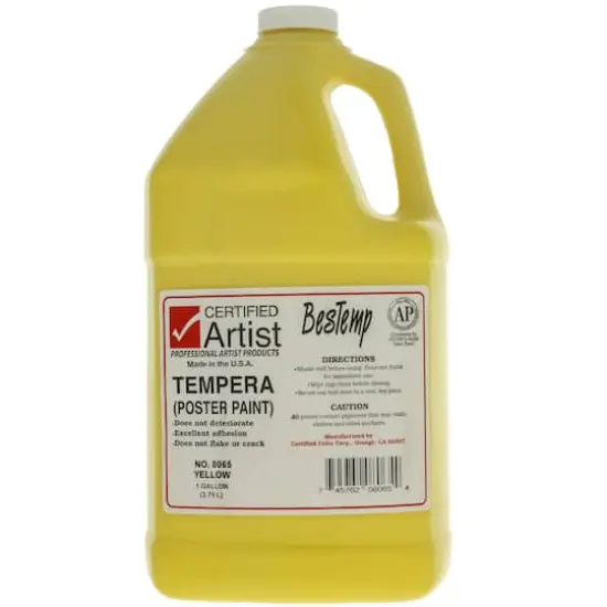 BesTemp Tempera Paint, 1gal. Yellow {1}