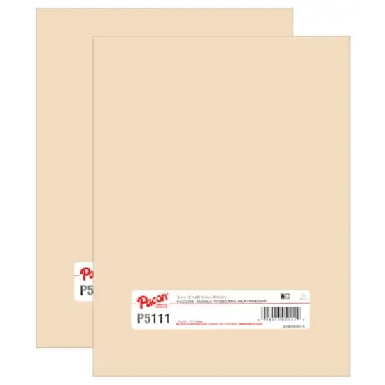 Pacon&reg; Manila Heavyweight Tagboard, 2 Packs of 100 {1}