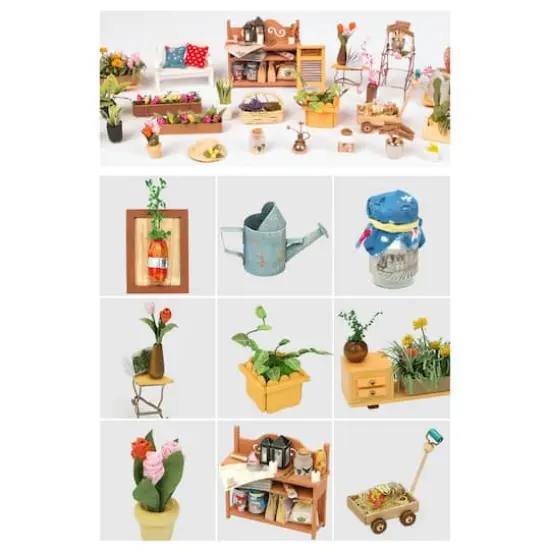 Rolife&reg; Miller's Garden DIY Miniature House Kit {14}