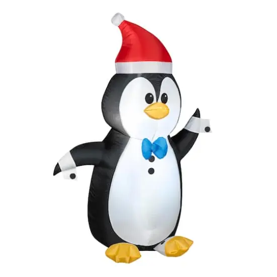 4ft. Inflatable Waving Penguin {1}