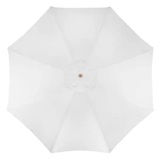 8.5ft. Outdoor Patio Market Umbrella with Wooden Pole Off White {3}