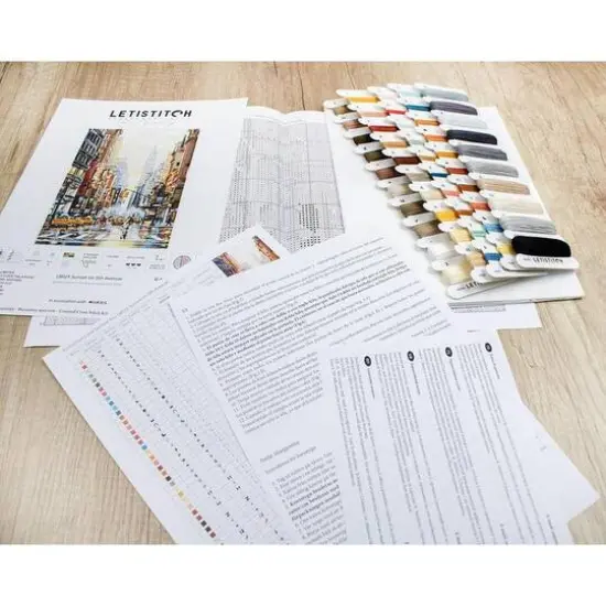 Letistitch Vintage Wings-Le Papillons Counted Cross Stitch Kit {5}