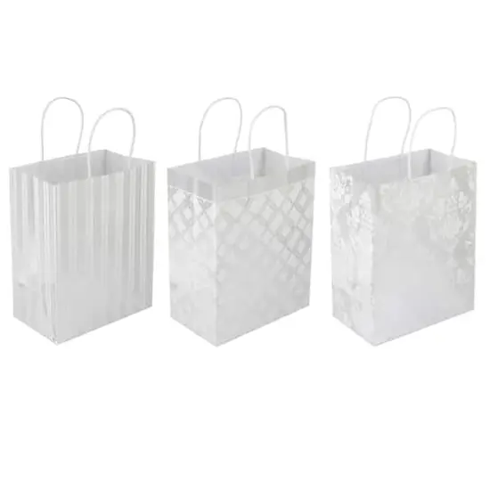 Silver Mixed Print Gift Bag Value Pack by Celebrate It&trade; {1}
