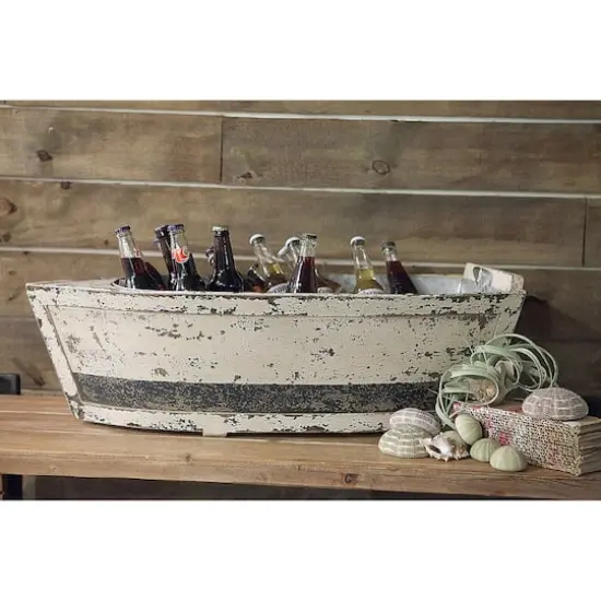 Hello Honey&reg; 33" Wood Boat with Tin Insert {5}