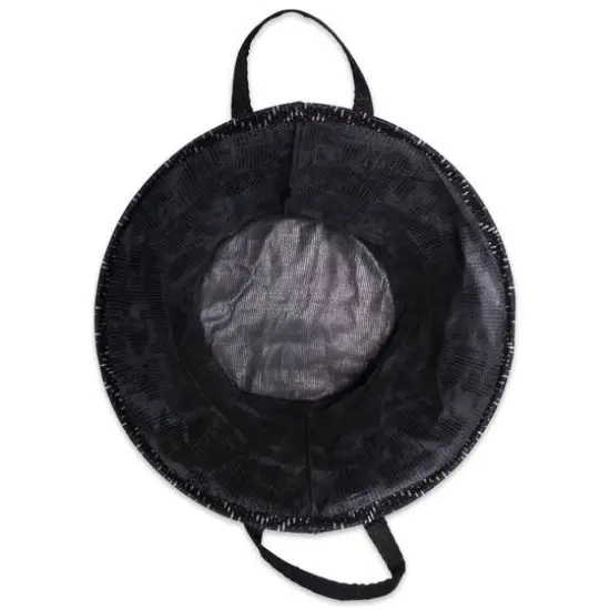 DII® Medium Round Black & White Tribal Chevron PE-Coated Woven Paper Laundry Bin, 2ct. {5}