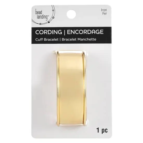 Gold Cuff Bracelet with Inlay by Bead Landing&trade; {4}